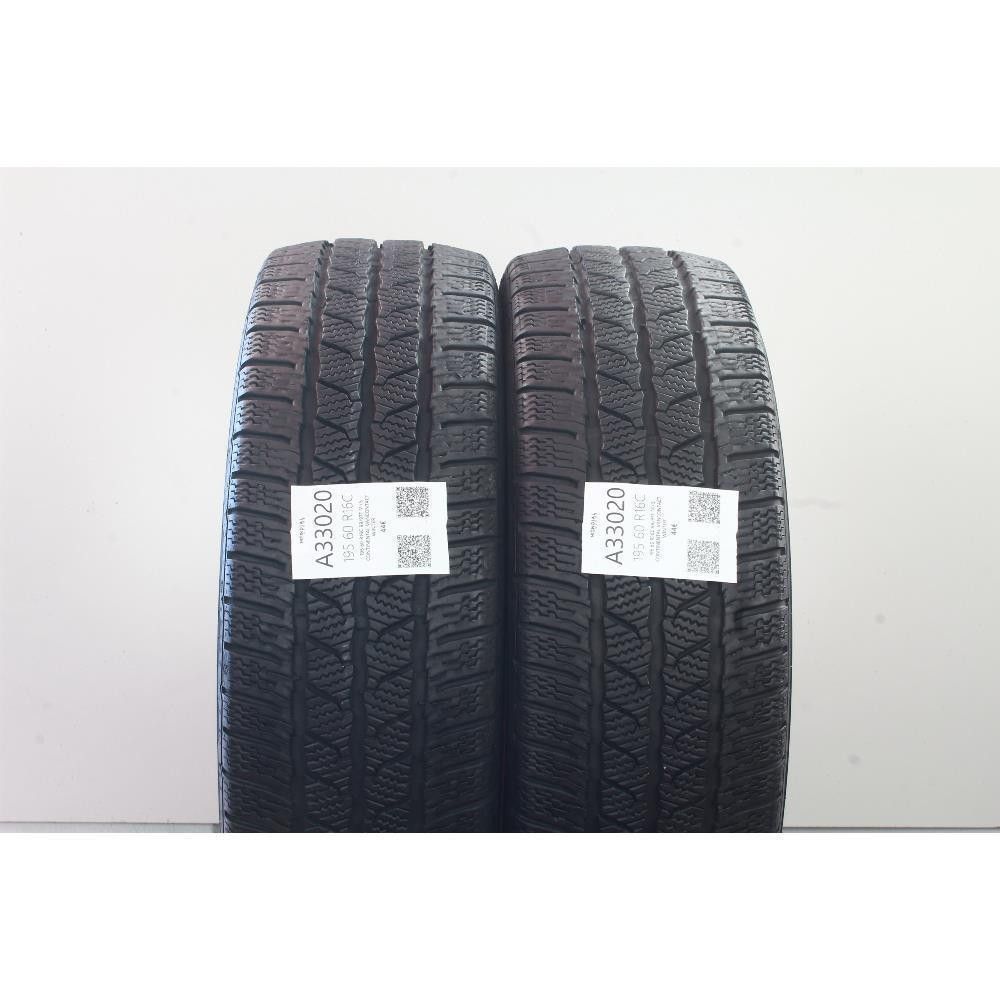 Pneumatico 195 60 R16C 99/97T M+S CONTINENTAL VANCONTACT WINTER usato