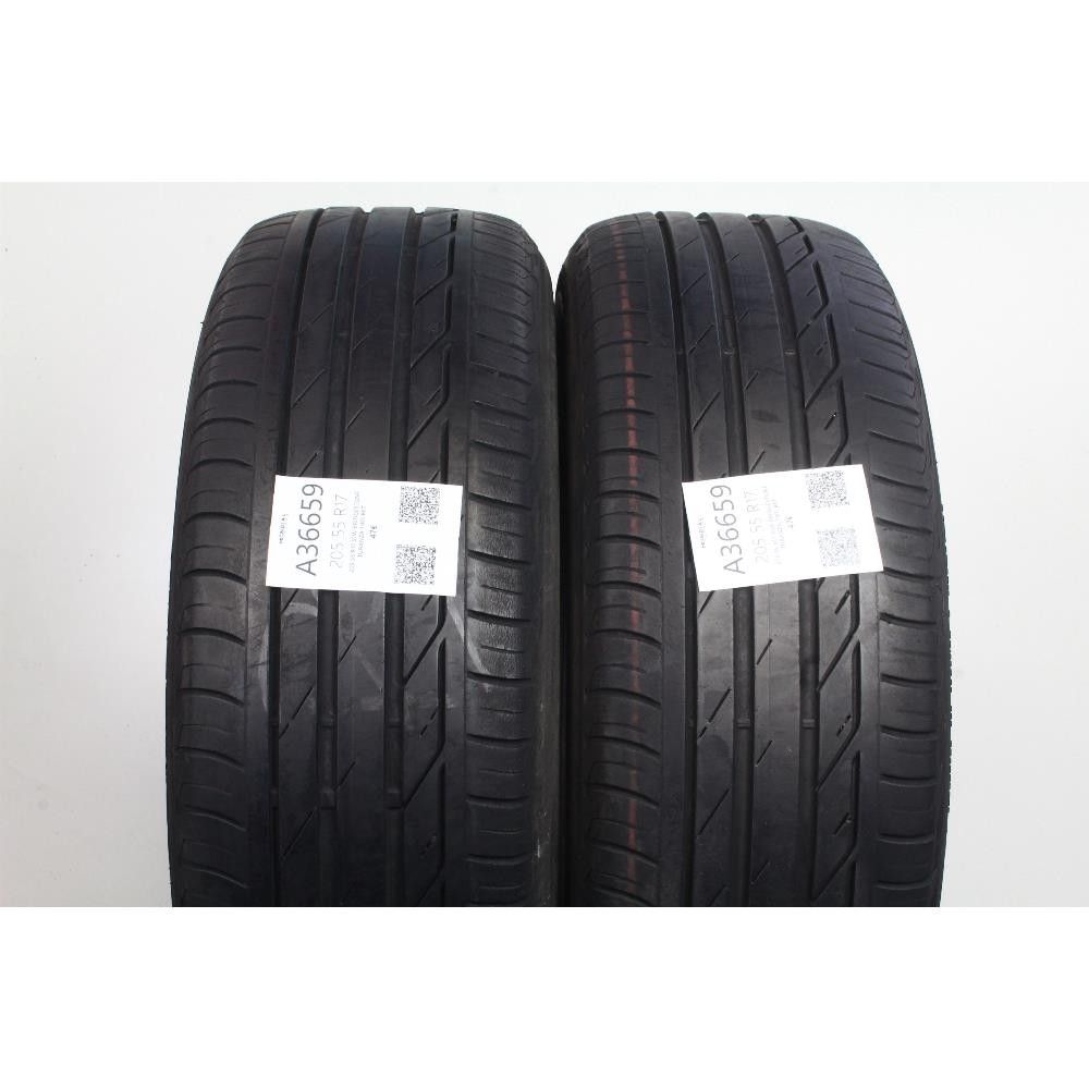 Pneumatico 205 55 R17 91W BRIDGESTONE TURANZA T001 RFT usato