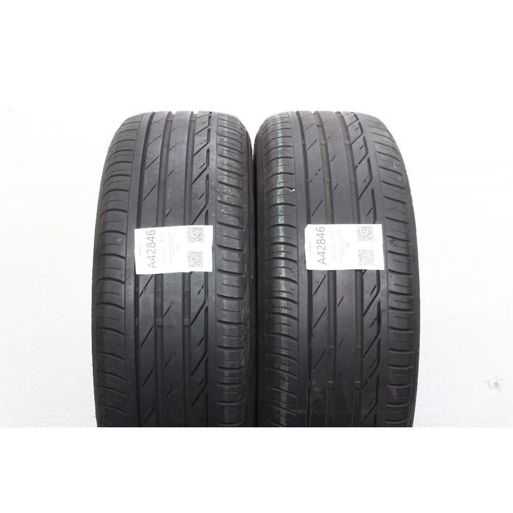 Pneumatico 205 55 R17 91W BRIDGESTONE TURANZA T001 RFT usato
