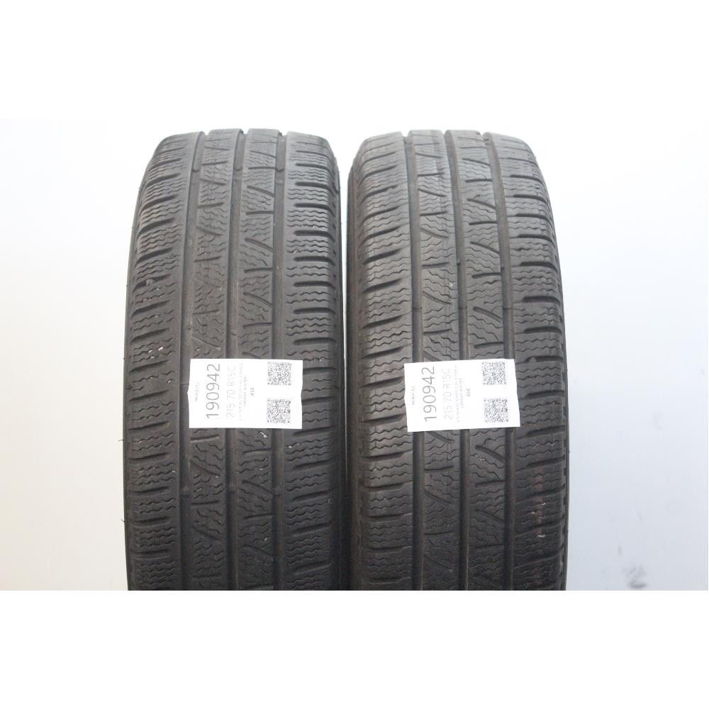 Pneumatico 215 70 R15C 109/107S M+S PIRELLI CARRIER WINTER usato
