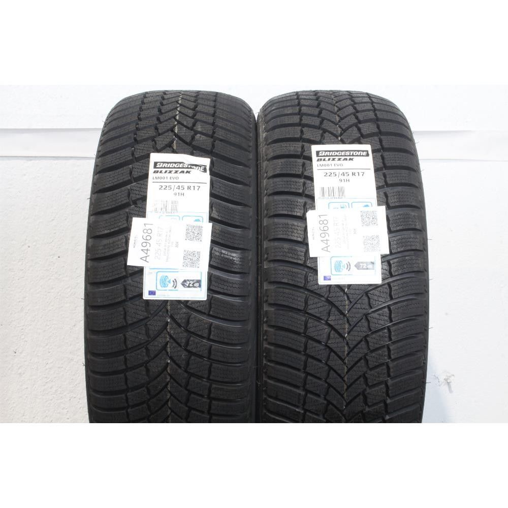 Pneumatico 225 45 R17 91H M+S BRIDGESTONE BLIZZAK LM001 EVO invernali