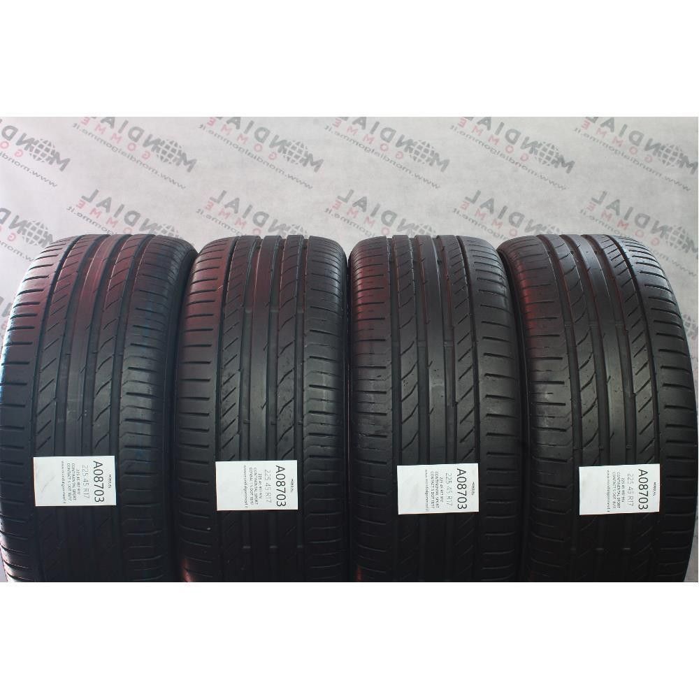 225 45 R17 91V CONTINENTAL SPORT CONTACT 5 DOT 18/17
